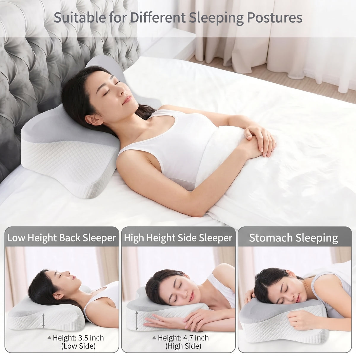 Veridan Ergonomic Cervical Neck Pillow